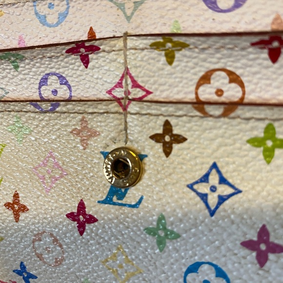 Authentic Louis Vuitton Multicolor Sarah Wallet - Picture 10 of 12